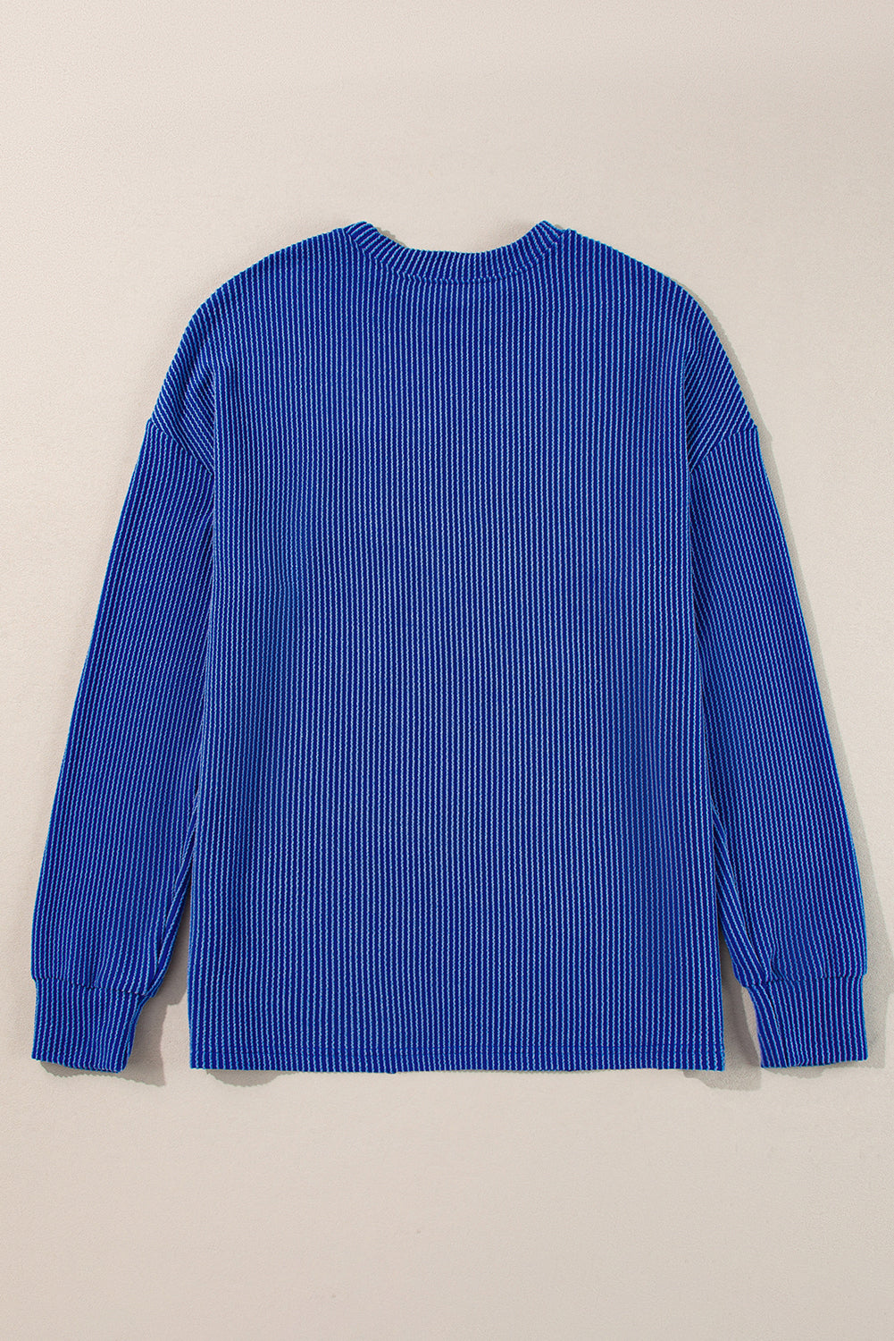 Bluing Corded GAME DAY Graphic Long Sleeve Top